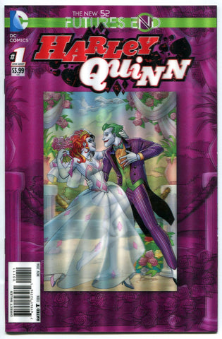 Harley Quinn #1 3D Lenticular Cover DC Suicide Squad Futures End New 52 Joker - redrum comics