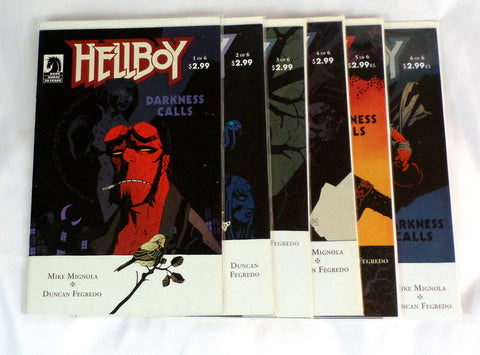 Hellboy Darkness Calls #1-6 full complete set Mike Mignola 2007 - redrum comics