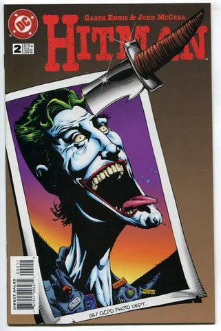Hitman #2 NM Garth Ennis John McCrea 1996 DC Comics Joker Cover