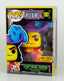 Funko Pop! Captain Hook Blacklight Disney Villains Hot Topic Exclusive Figure