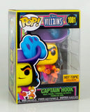 Funko Pop! Captain Hook Blacklight Disney Villains Hot Topic Exclusive Figure