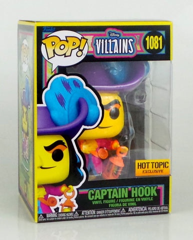 Funko Pop! Captain Hook Blacklight Disney Villains Hot Topic Exclusive –  redrum comics