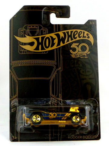 Hot Wheels 50th Anniversary Black and Gold #3 Rodger Dodger 2018 - redrum comics
