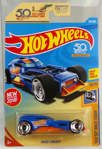 2018 Hot Wheels 50TH ANNIVERSARY RACE TEAM HW50 CONCEPT #361/365