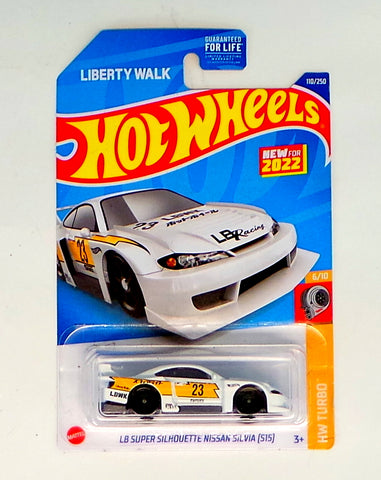 Hot Wheels Liberty Walk Turbo LB Super Silhouette White Nissan Silvia S15