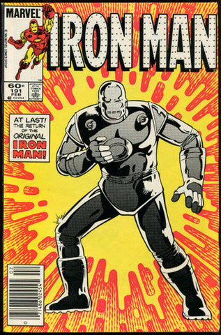 Iron Man #191 Marvel Comics 1984 Return of the Original VF Tony Stark - redrum comics
