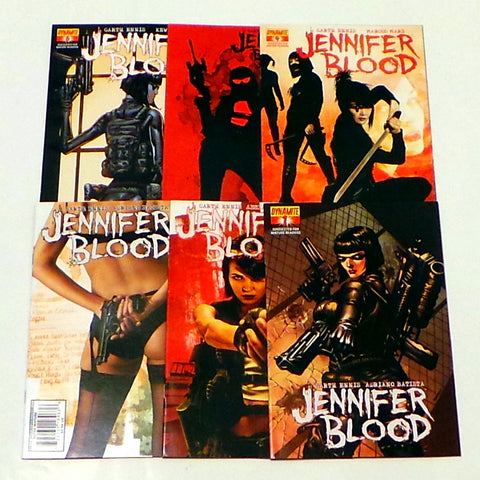 Jennifer Blood 1 2 3 4 5 6 set run lot 1st Print Garth Ennis Dynamite Comics