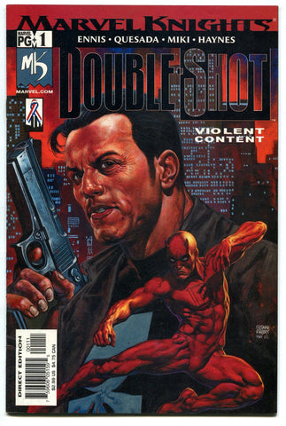 Marvel Knights Double Shot #1 VF 2002 Daredevil Punisher Garth Ennis Joe Quesada - redrum comics