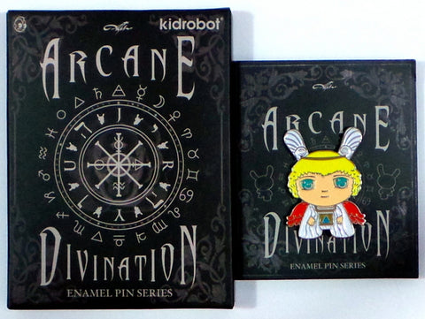 Kidrobot Arcane Divination Dunny Temperance Enamel Pin Pinning and Winning