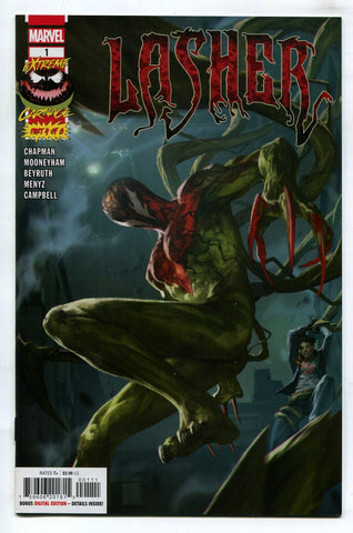 Extreme Carnage Lasher #1 Skan cover A 1st Print Appearance Marvel 2021 NM