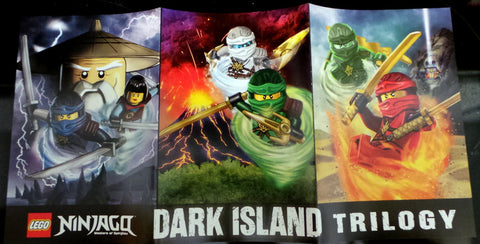 SDCC NYCC 2016 Promo LEGO NinjaGo Dark Island Trilogy 2 Sided Poster