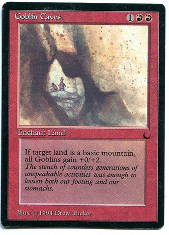 Magic the Gathering Golbin Caves x1 The Dark Unplayed Card MTG - redrum comics