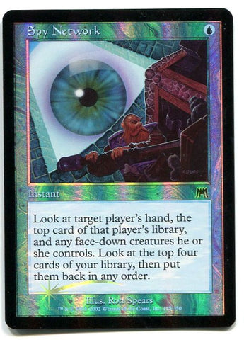 Magic the Gathering Spy Network x1 Onslaught FOIL Unplayed Common Card redrum comics Magic the Gathering Spy Network x1 Onslaught FOIL Unplayed Common Card redrum comics
