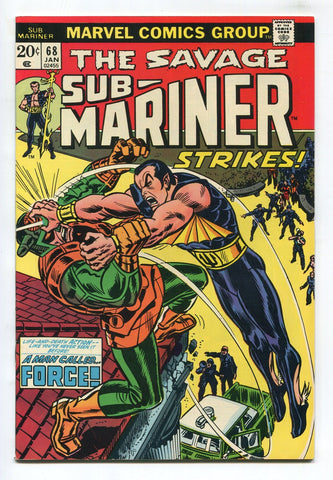 The Savage Sub-Mariner #68 Namor (1974) Marvel Bronze Age High Grade VF