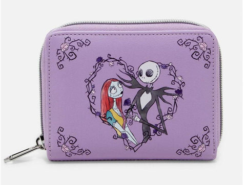 Loungefly Nightmare Before Christmas Jack & Sally Thorn Heart Wallet New w/Tags