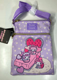 Loungefly My Melody & Kuromi Sleepover Passport Crossbody Bag NEW with Tags