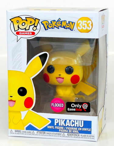 Funko Pop! Pokemon Flocked Pikachu #353 GameStop Exclusive Figure – redrum  comics