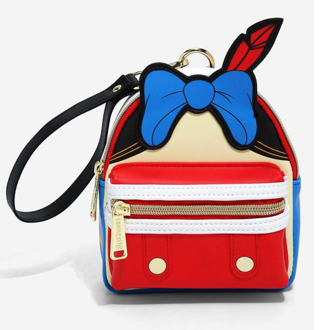 Loungefly Disney Pinocchio Figural Wristlet Bag Exclusive New with Tags