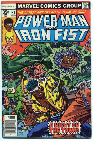 Power Man and Iron Fist #51 in FINE condition Marvel Comics 1978 - redrum comics