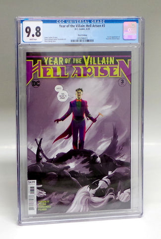 Year of the Villain Hell Arisen #3 DC 3rd Print 1st appearance Punchline CGC 9.8