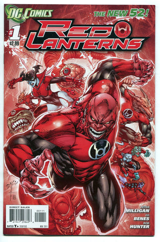 Red Lanterns #1 NM DC Comics New 52 2011 1st Full App of Nite-Lik 1st Print
