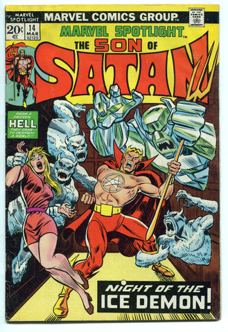 Marvel Spotlight #14 VG 1974 Bronze Age Marvel Daimon Hellstrom Son of Satan