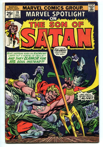 Marvel Spotlight #19 VG 1974 Bronze Age Marvel Daimon Hellstrom Son of Satan