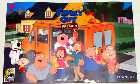 Family Guy SDCC 2017 Exclusive 11" x 17" Promo Poster Fox TV Comic Con