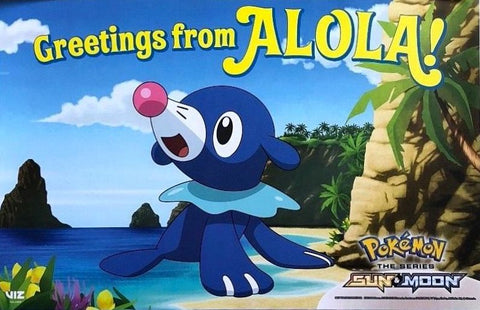Pokemon Sun Moon SDCC 2018 11"x17" POPPLIO Promo Poster Nintendo ALOHA - redrum comics
