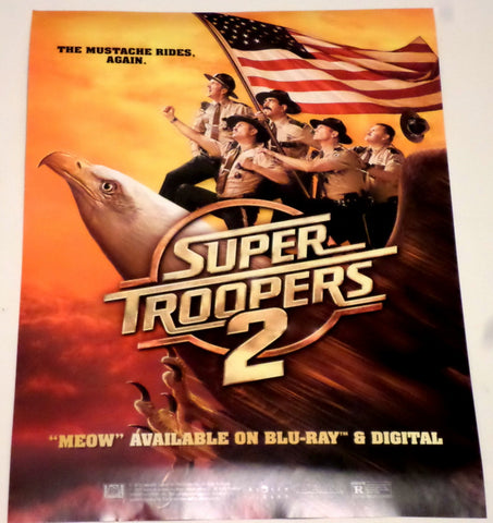 Super Troopers 2 SDCC 2018 Exclusive 13" x 19" Promo Cast Movie Poster MEOW
