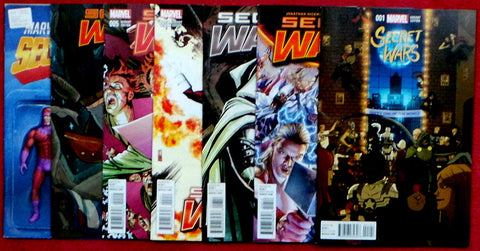 Marvel Comics Secret Wars #1 2 3 4 5 6 7 Variant Cover Lot Set Run 2015 VF/NM