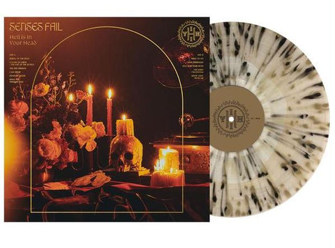Senses Fail HELL IS IN YOUR HEAD Clear Bone Gold/Black Splatter Vinyl LP LTD 350