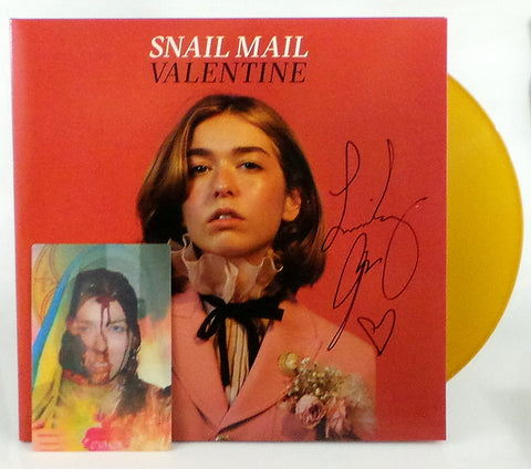 Snail Mail Valentine GOLD Vinyl LP w/ Lindsey Jordan Signed Autograph Jacket