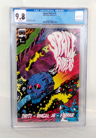 Space Riders #1 First Print CGC 9.8 NM Black Mask 2015 Alexis Ziritt