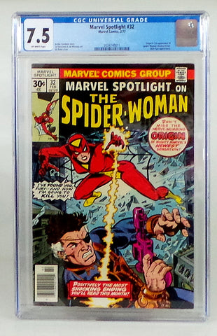 Marvel Spotlight #32 1st Appearance Spider-Woman 1977 Bronze Age Key CGC 7.5