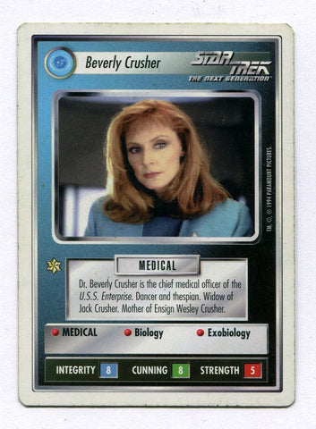 Star Trek CCG Premiere WB Unlimited Beverly Crusher Card Gates McFadden