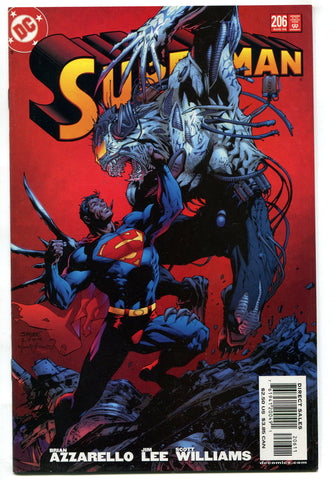 Superman #206 Jim Lee Cover and Art VF DC Comics 2004