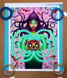 Tara McPherson Magnetic Witch Variant 11"x22" Signed Art Print #/200 Metallica