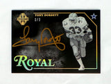 2018 Panini Majestic Royal Tony Dorsett Gold INK #1/3 Autograph Card Cowboys