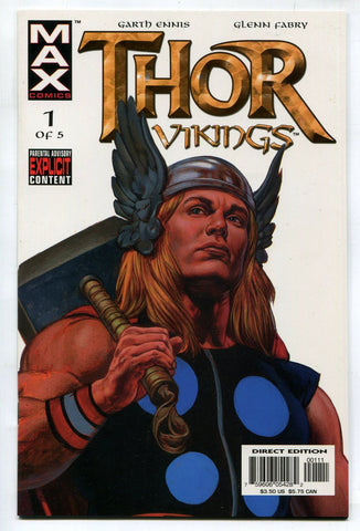 Thor Vikings #1 Garth Ennis Glen Fabry Marvel MAX 2003 VF+