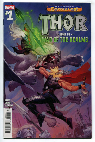 Thor Road To War Of Realms #1 Halloween Comicfest 2018 Avengers No Stamp FCBD NM