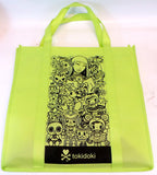 Tokidoki Character 2022 SDCC NYCC Canvas Green Tote Bag Cherry Blossom Unicorno