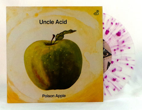 Uncle Acid and the Deadbeats Poison Apple 7" on Clear Vinyl with Purple Splatter