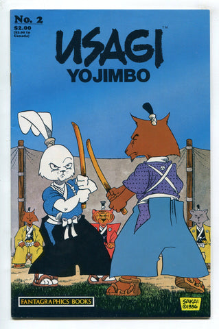 Usagi Yojimbo #2 1st Print Fine Fantagraphics 1987 Stan Sakai