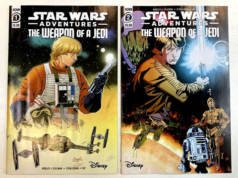 Star Wars Adventures Weapon of a Jedi #1 and 2 NM IDW 1st Print 2021 unread