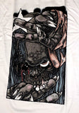 Pushead x NTWRK Peace Brutha White T-Shirt Mens Size M New with Tote Metallica