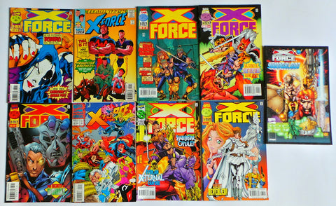 X-Force Marvel 9 issue mixed lot Anuual #2 Youngblood Crossover Adam Pollina