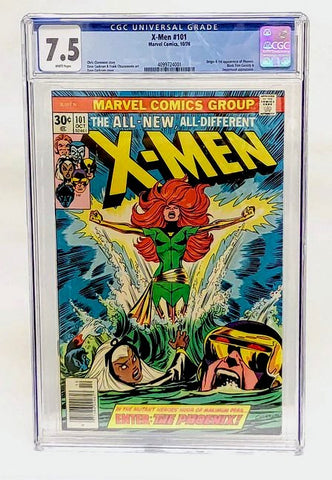 X-Men #101 CGC VF- 7.5 Origin 1st Appearance Jean Grey as Phoenix! Marvel KEY